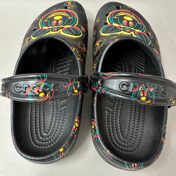 Crocs Disney Mickey Halloween Glow In The Dark Classic Clog Womens size 9 Mens 7 - Picture 11 of 16